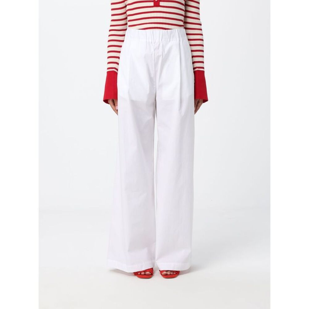 Semicouture Pants Woman White